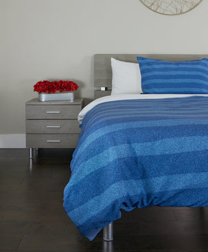 SquaredCharm Blue Stripe Duvet Set - Walker