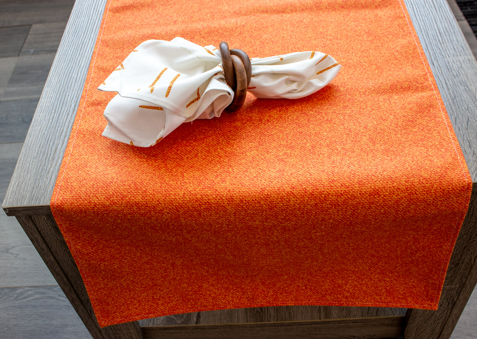 SquaredCharm Orange Table Runner