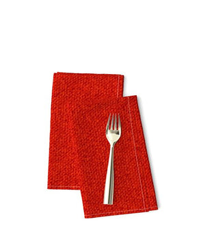 SquaredCharm Red Solid Napkin Set