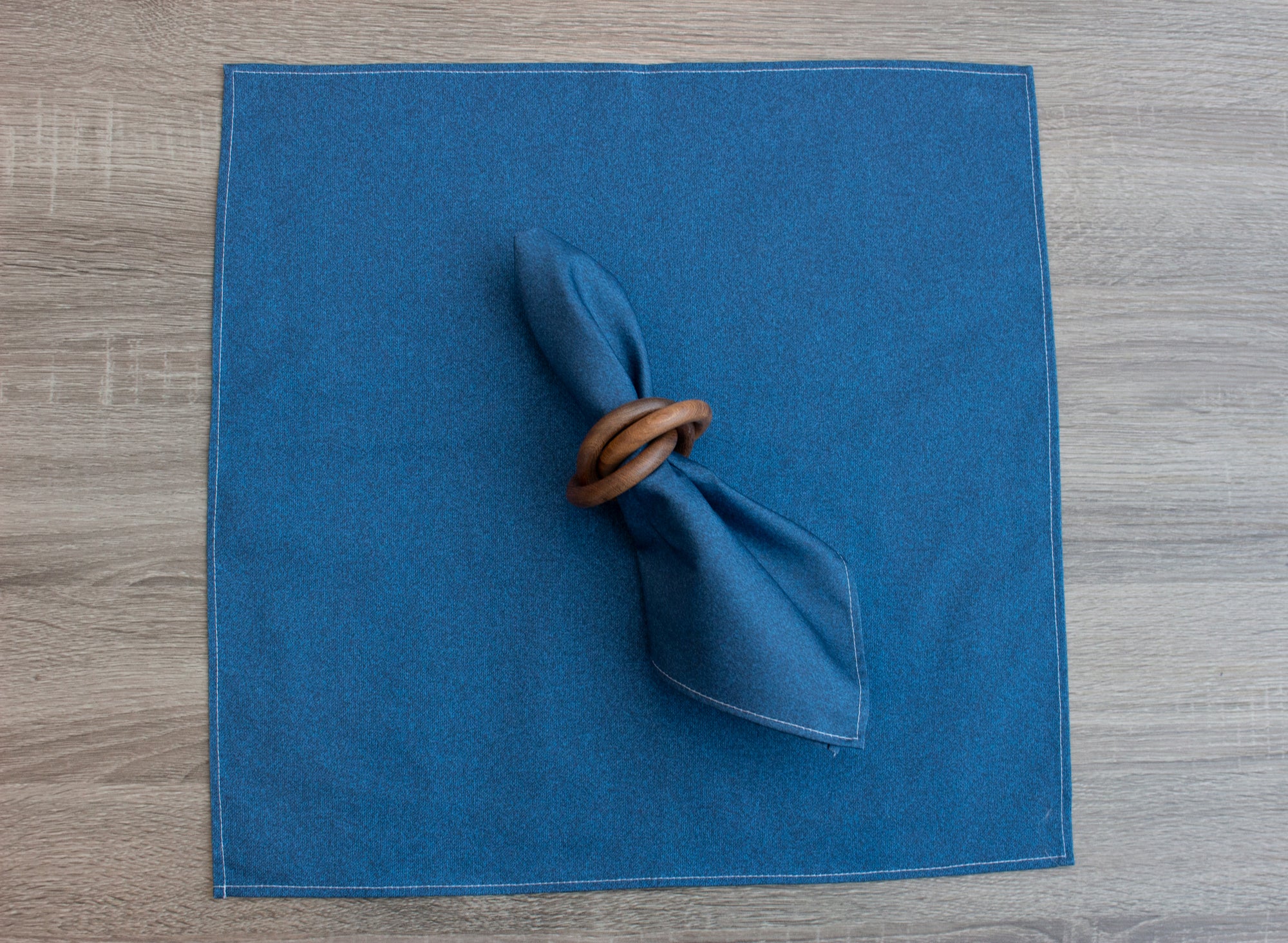 SquaredCharm Blue Solid Napkin Set