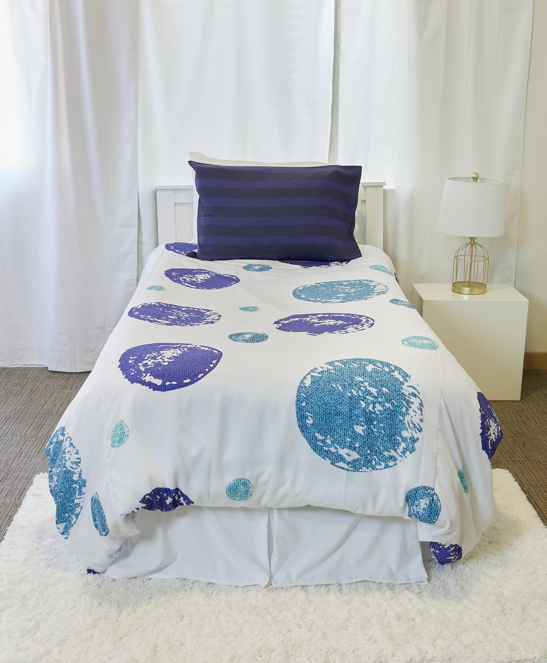 SquaredCharm Denim & Dots Duvet Set - Elliot