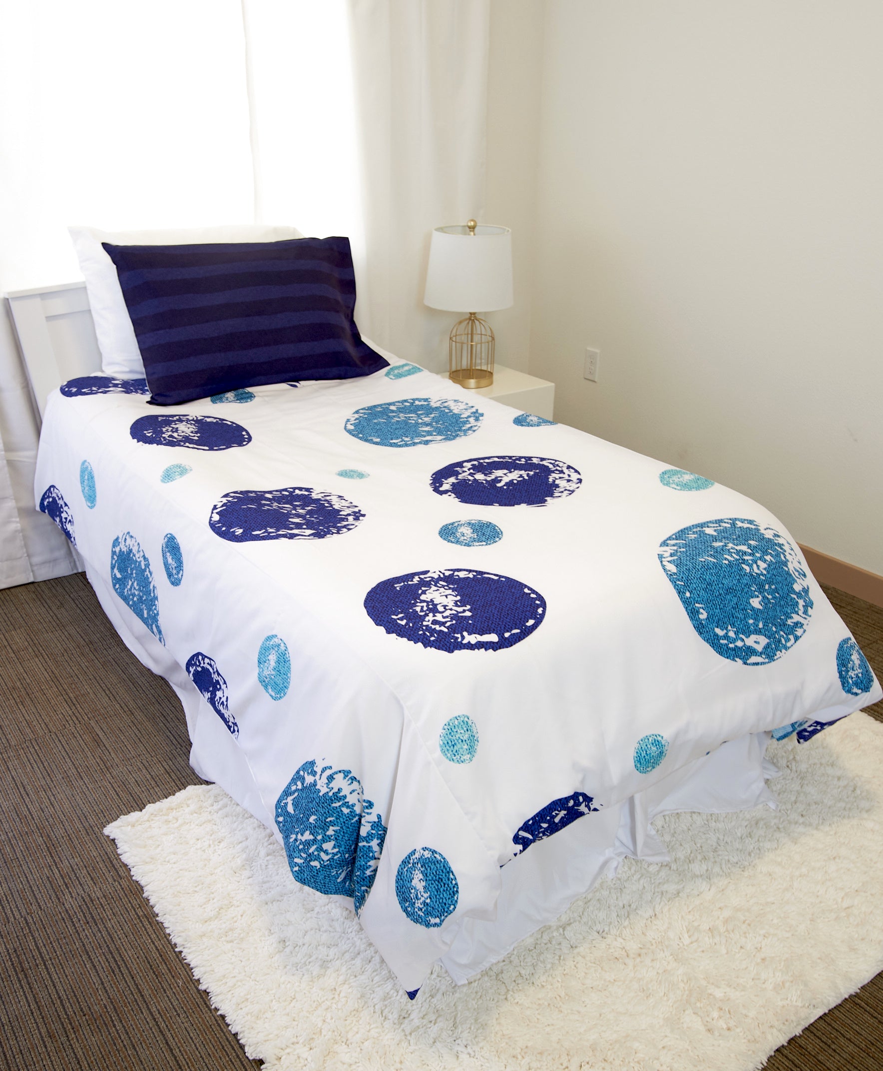 SquaredCharm Denim & Dots Duvet Set - Elliot