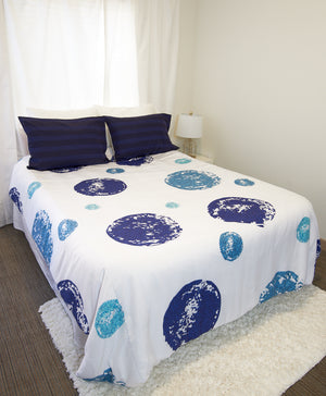 SquaredCharm Denim & Dots Duvet Set - Elliot