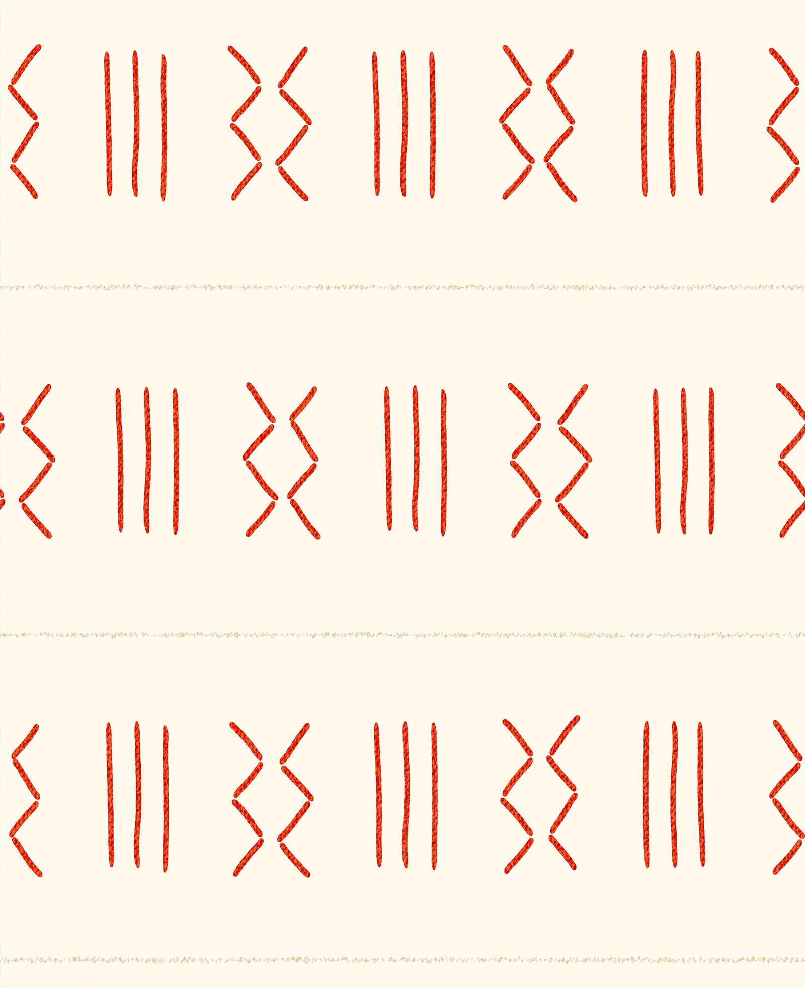 SquaredCharm Imani Red Table Runner