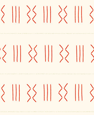SquaredCharm Imani Red Table Runner