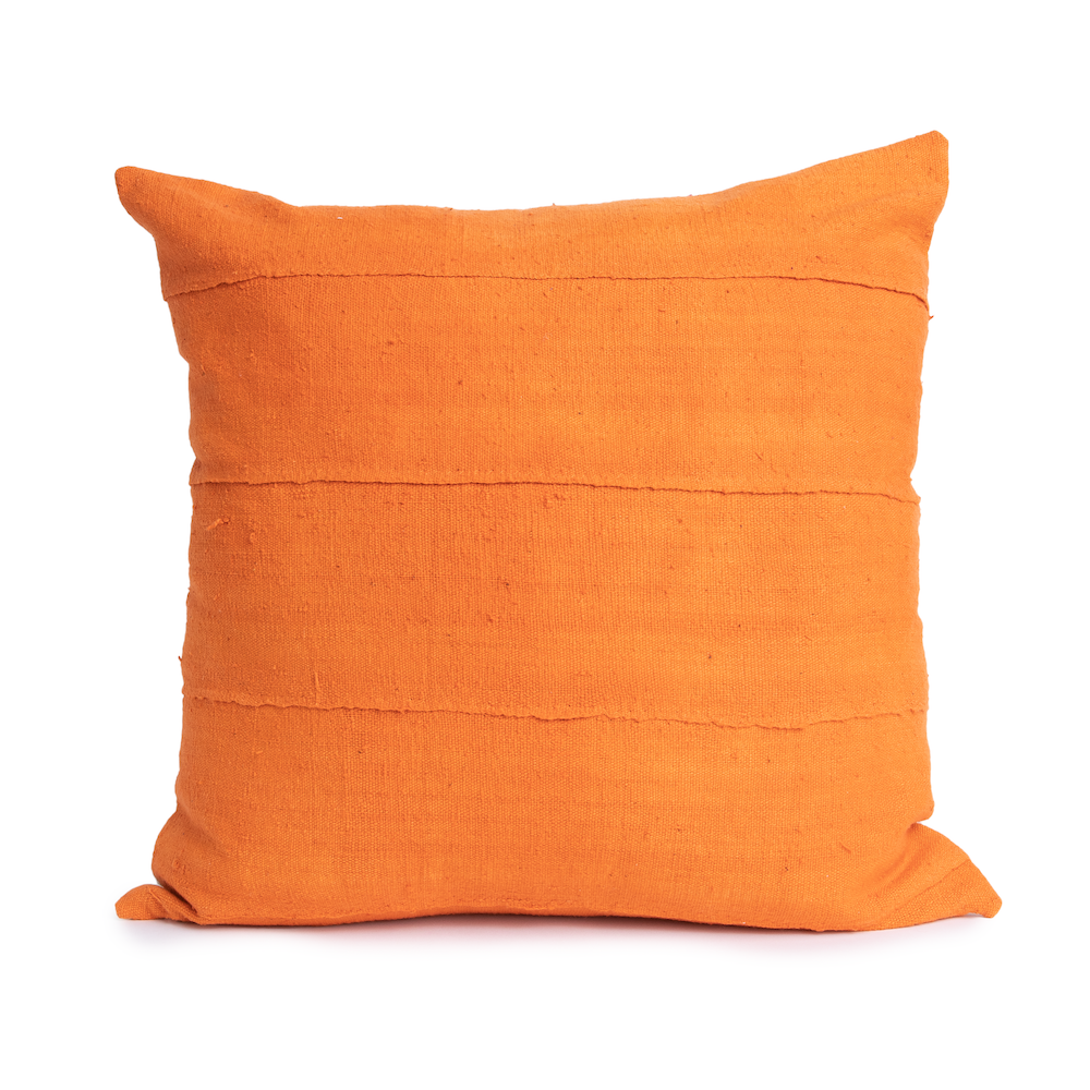 Orange Mud Cloth Pillow Cover | Kaycee
