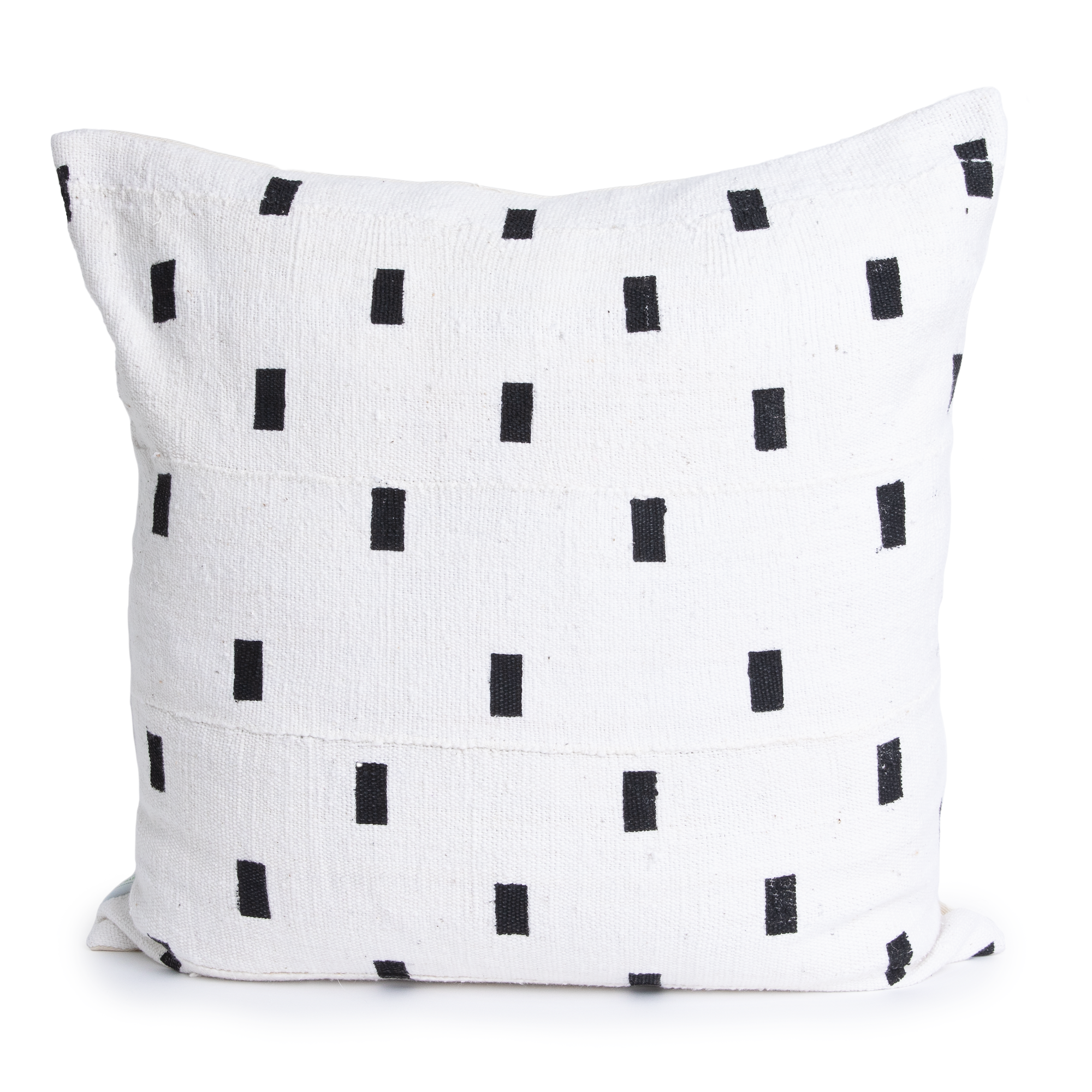 White and Black Mud Cloth Pillow Cover | Annie Lee | 20x20