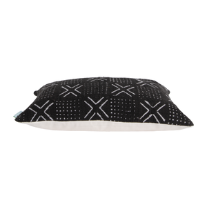 Black Mud Cloth Pillow Cover | Bethany |