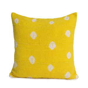 Yellow Mud Cloth Pillow Cover | Nichole