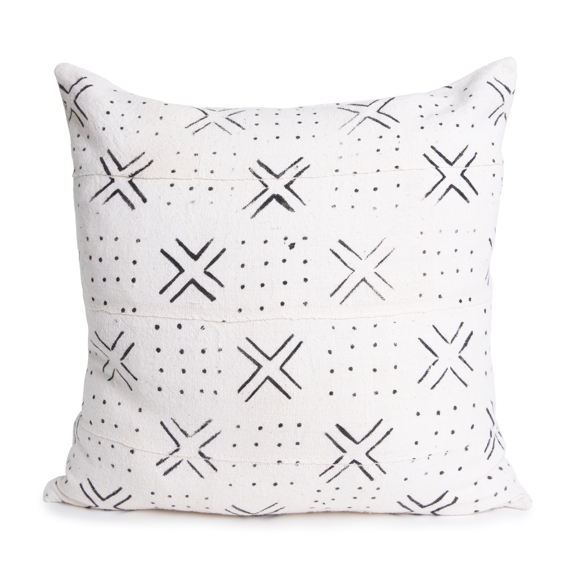 White Mud Cloth Pillow Cover | Bethany|