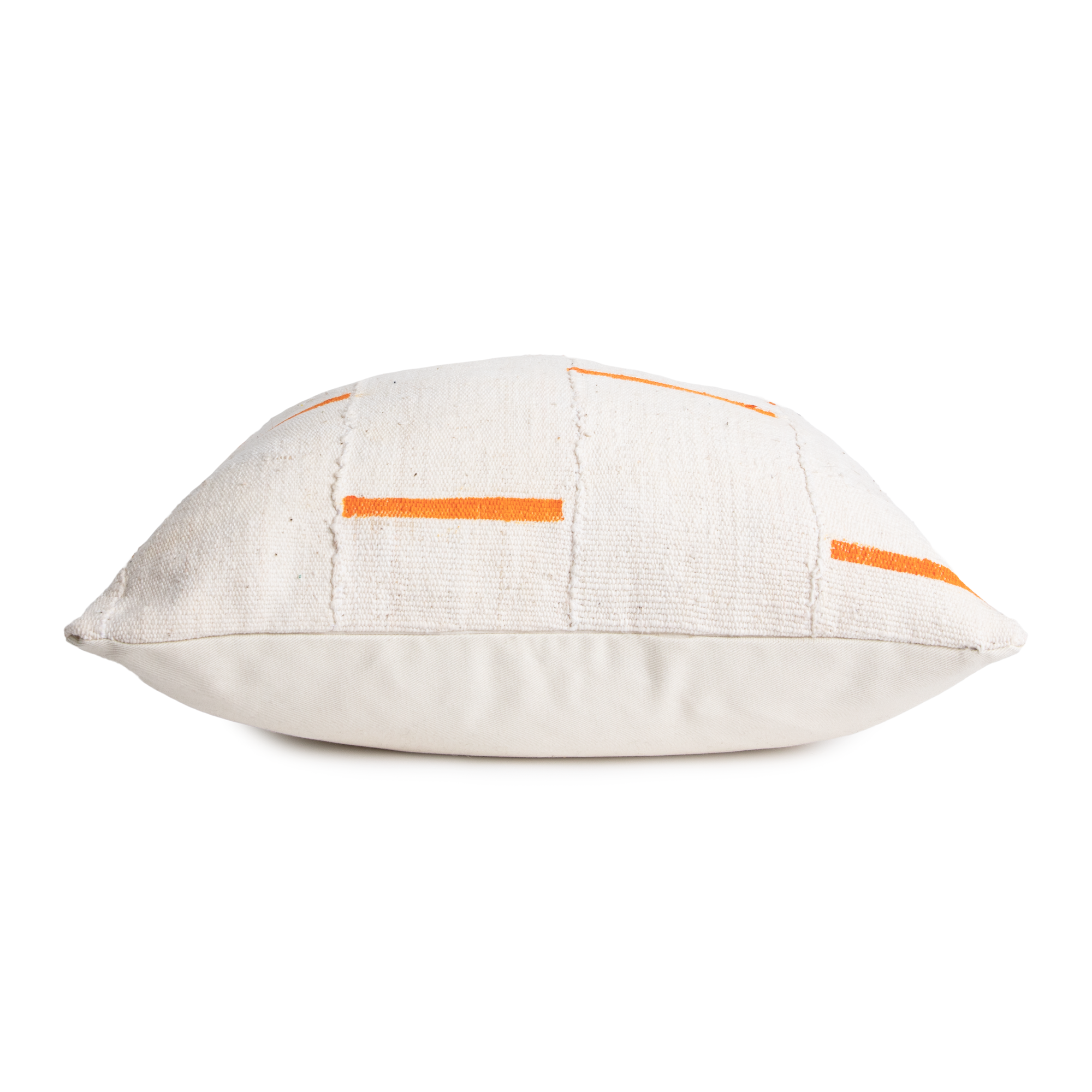 Orange and White Mud Cloth Pillow Cover | Dabney |