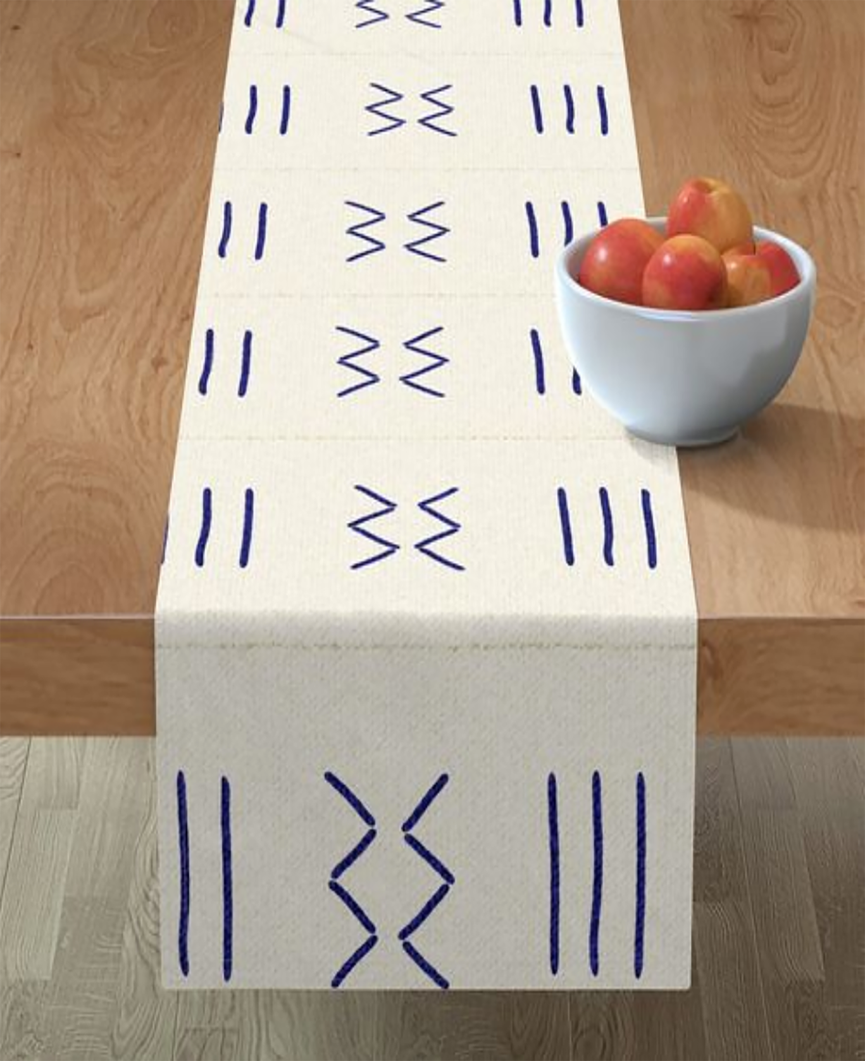 SquaredCharm Imani Blue Table Runner