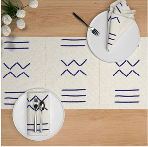 SquaredCharm Imani Blue Table Runner