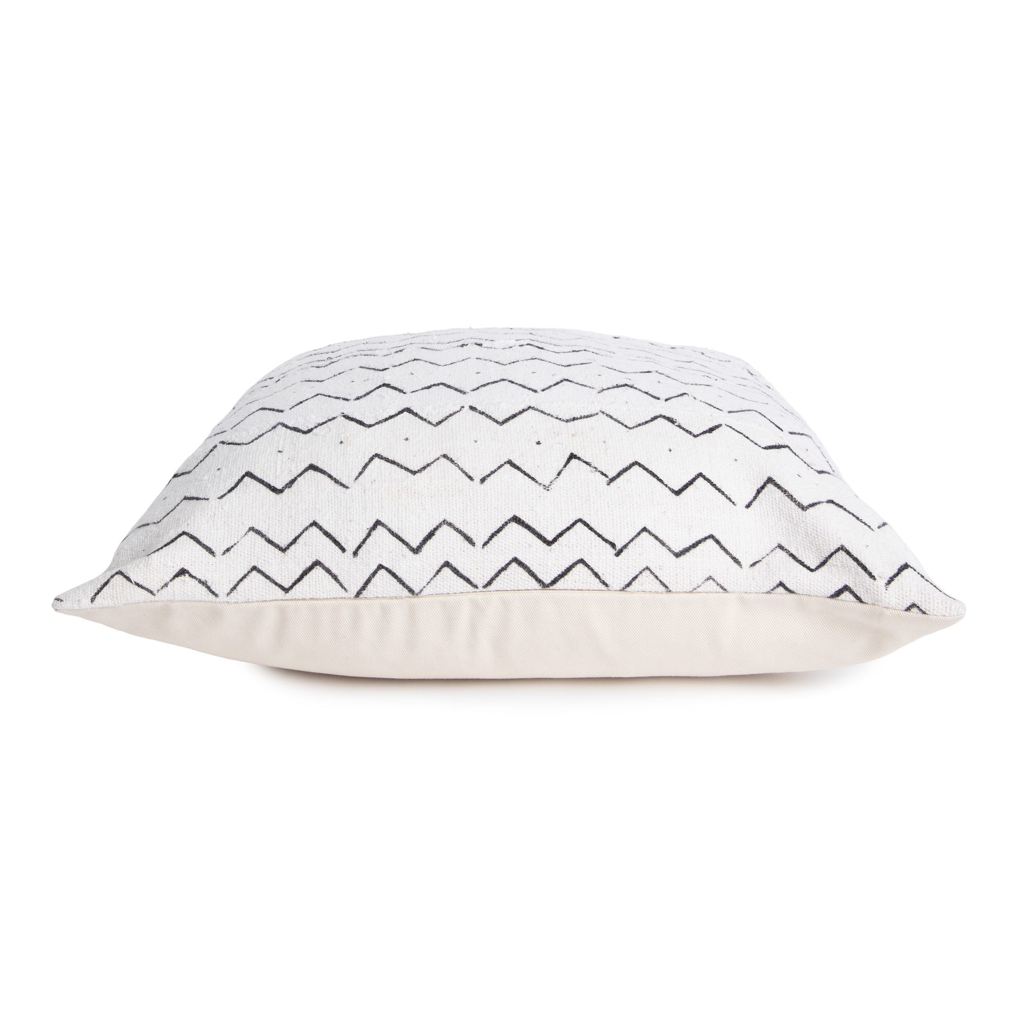 White Mud Cloth Pillow Cover - Tiffany