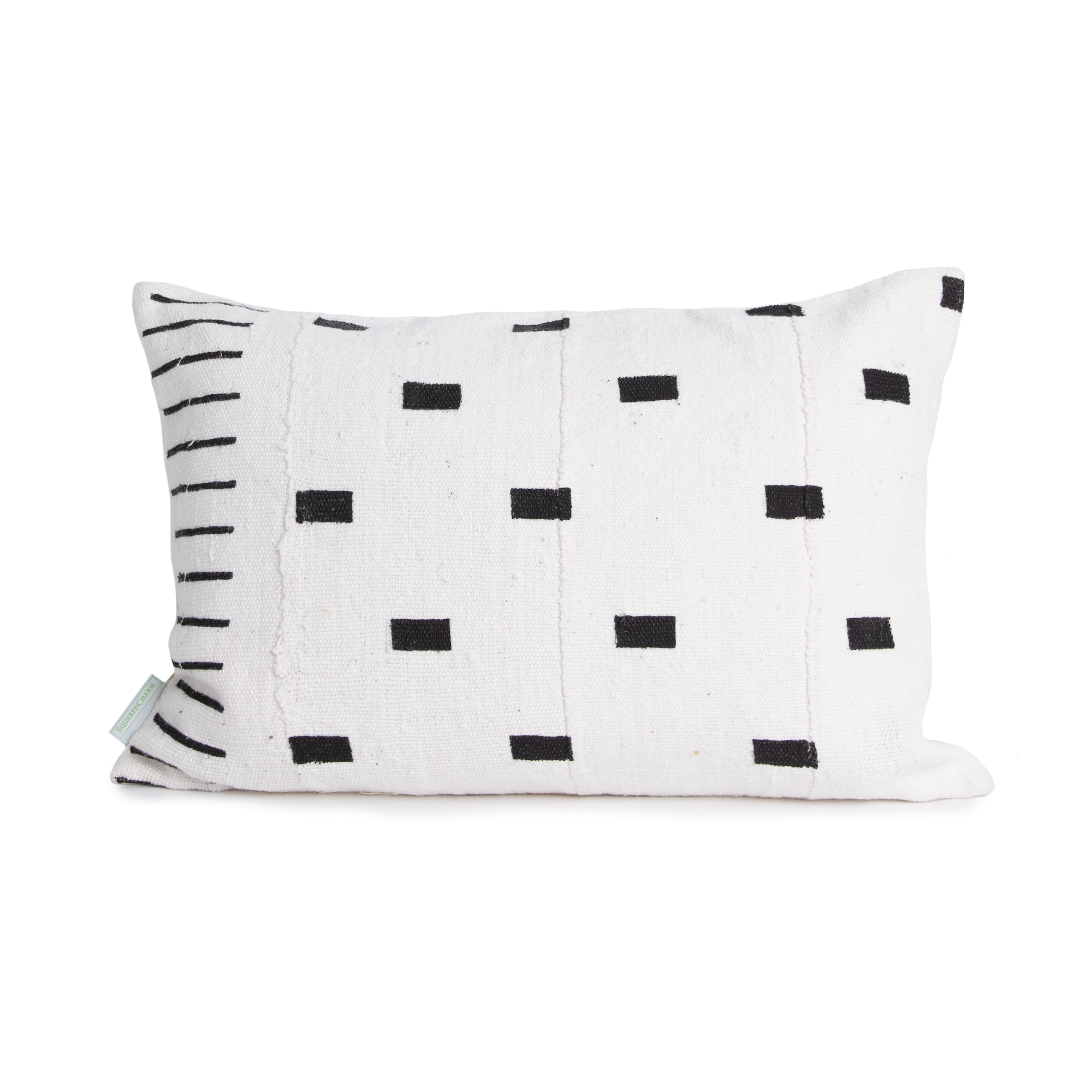 White Mud Cloth Pillow Cover | Annie Lee | 12x18