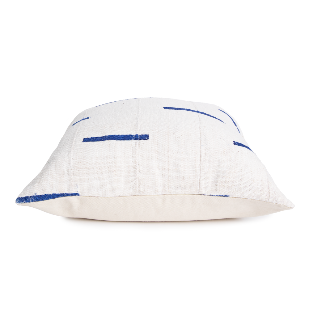 Blue and White Mud Cloth Pillow Cover | Dabney |